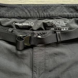 Outdoor Voices RecTrek Zip-Off Convertible Hiking zip off Cargo Pants